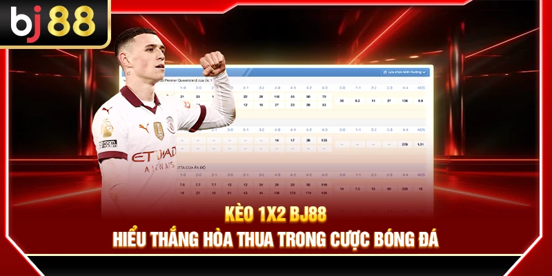 Kèo 1x2 BJ88 – Hiểu Thắng Hòa Thua Trong Cược Bóng Đá
