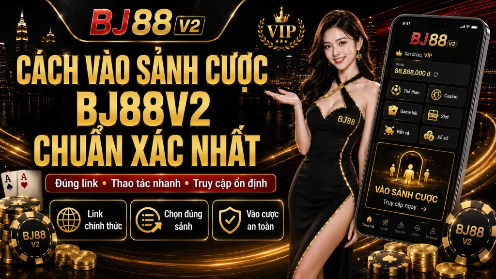 BJ88 – Tải App BJ88 Đá Gà Thomo An Toàn Chính Thức 2026 5 Cách vào sảnh cược BJ88V2 chuẩn xác nhất
