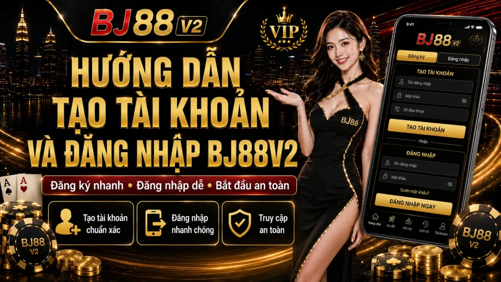 BJ88 – Tải App BJ88 Đá Gà Thomo An Toàn Chính Thức 2026 6 Hướng dẫn tạo tài khoản và đăng nhập BJ88V2