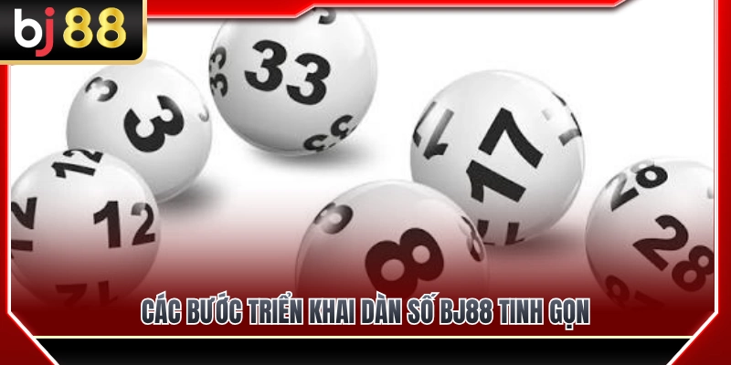 Các bước triển khai dàn số BJ88 tinh gọn 