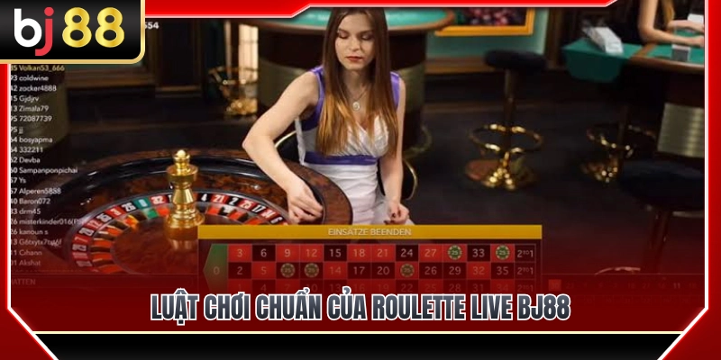 Quy định và luật cược Roulette live BJ88 chi tiết 
