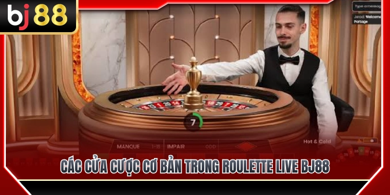 Phân loại các cửa cược trên bàn quay Roulette live BJ88 